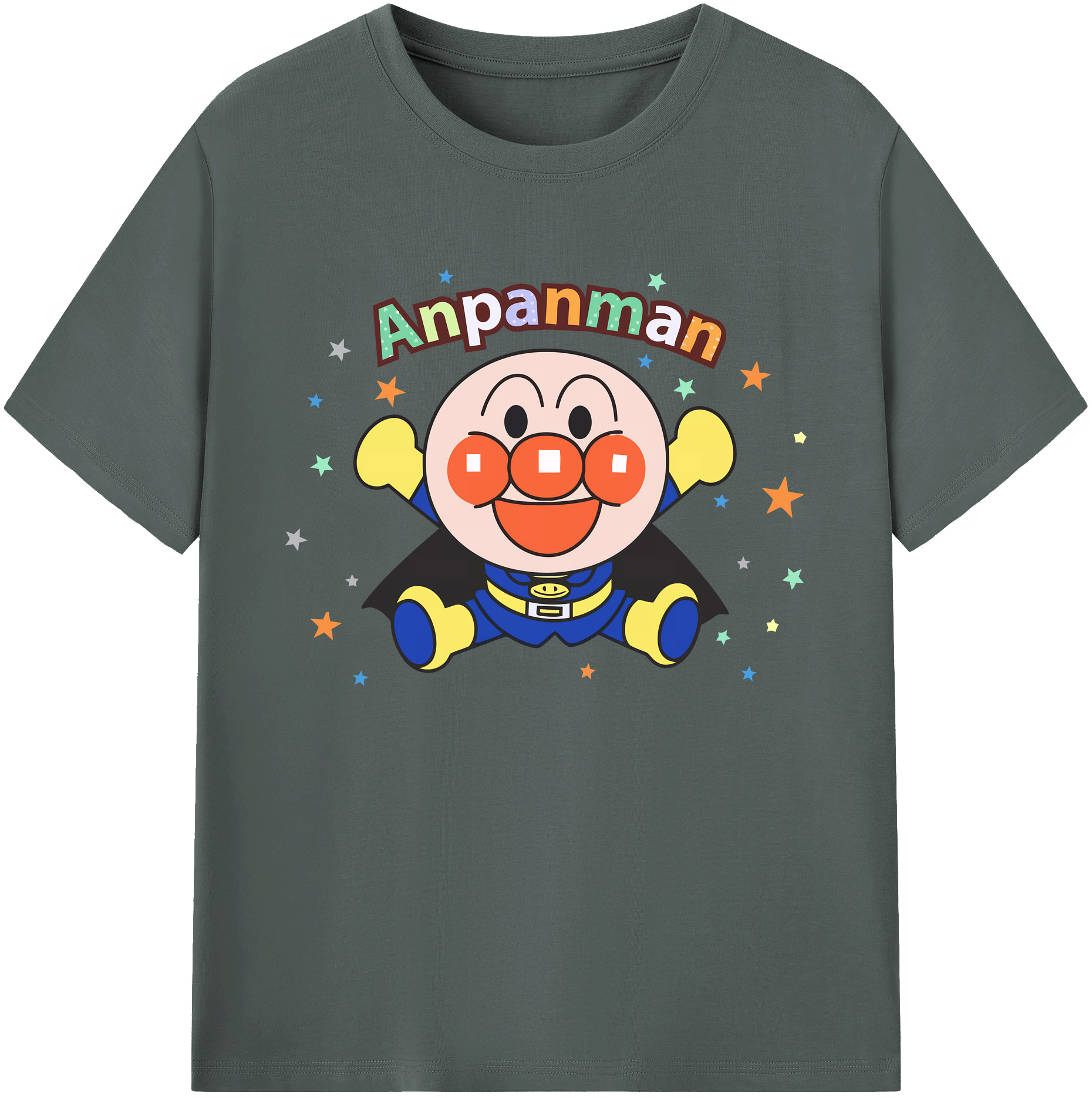 （画像用） アンパンマン Anpanman 綿100％ メンズ半袖Tシャツ｜肌触りやわらか＆通気性
